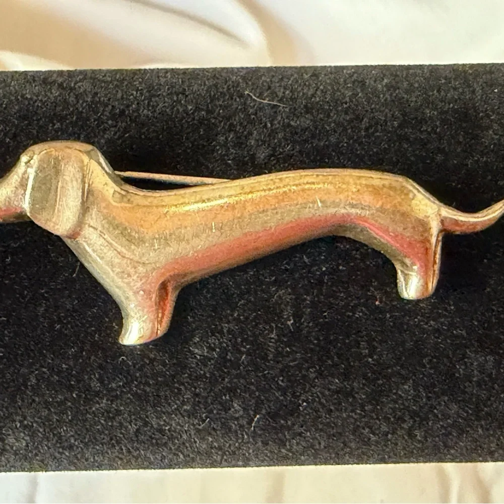 ATTENTION Dachshund Dog Lover Brooch Set